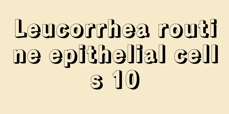 Leucorrhea routine epithelial cells 10