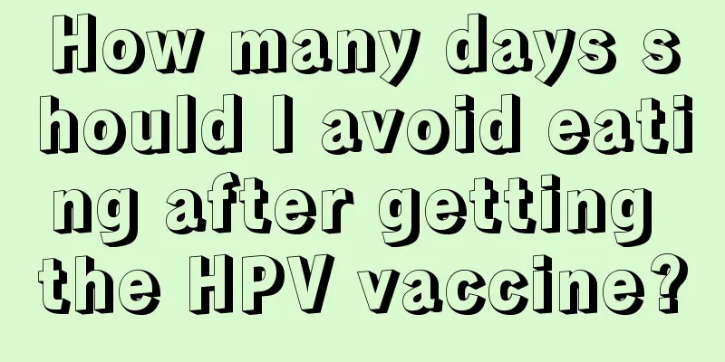 How many days should I avoid eating after getting the HPV vaccine?