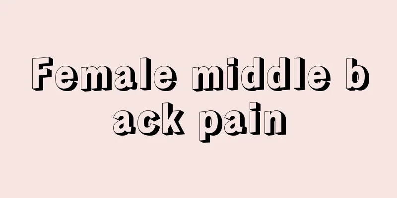 Female middle back pain