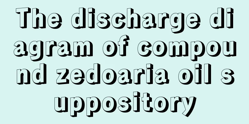 The discharge diagram of compound zedoaria oil suppository