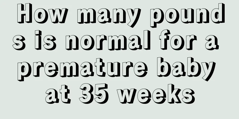 How many pounds is normal for a premature baby at 35 weeks