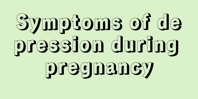 Symptoms of depression during pregnancy