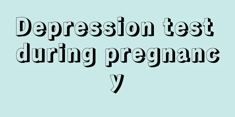 Depression test during pregnancy