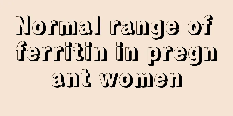 Normal range of ferritin in pregnant women