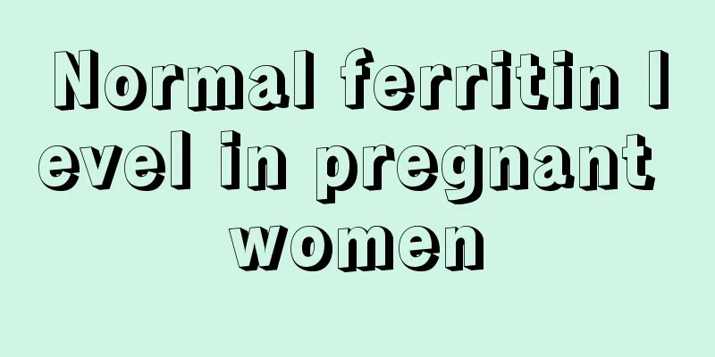 Normal ferritin level in pregnant women