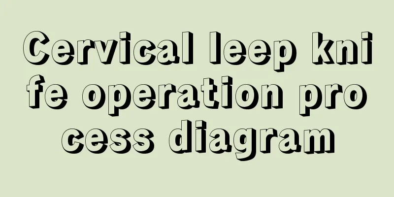 Cervical leep knife operation process diagram