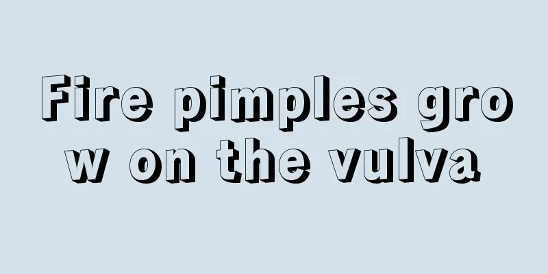 Fire pimples grow on the vulva