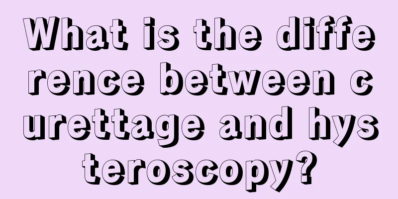 What is the difference between curettage and hysteroscopy?