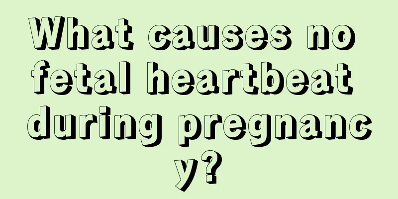 What causes no fetal heartbeat during pregnancy?