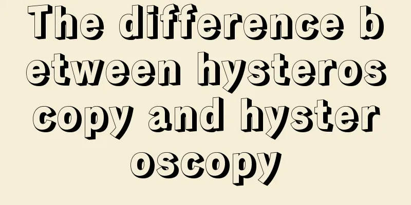 The difference between hysteroscopy and hysteroscopy