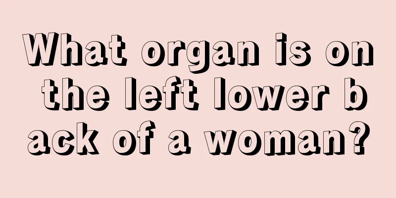 What organ is on the left lower back of a woman?