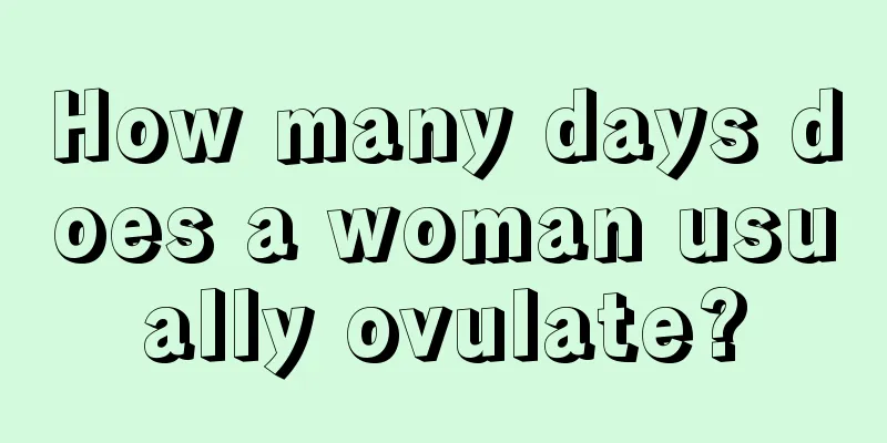 How many days does a woman usually ovulate?