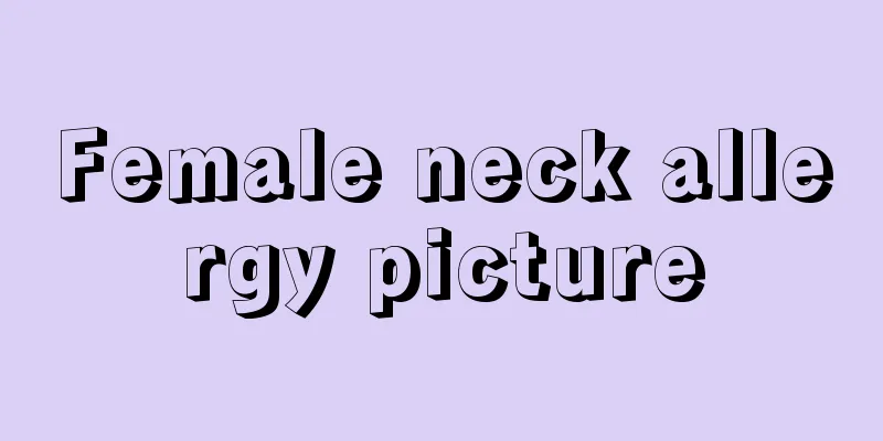 Female neck allergy picture