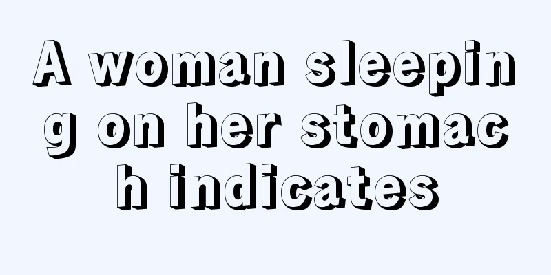 A woman sleeping on her stomach indicates