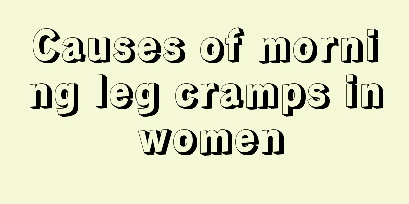 Causes of morning leg cramps in women