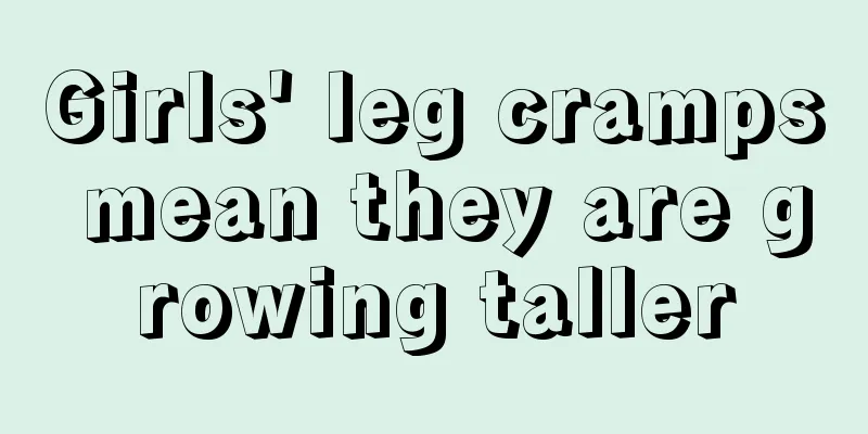 Girls' leg cramps mean they are growing taller