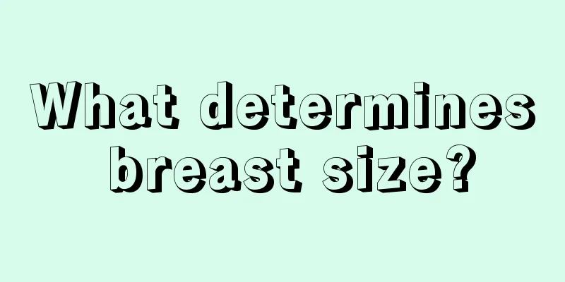 What determines breast size?