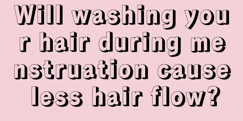 Will washing your hair during menstruation cause less hair flow?