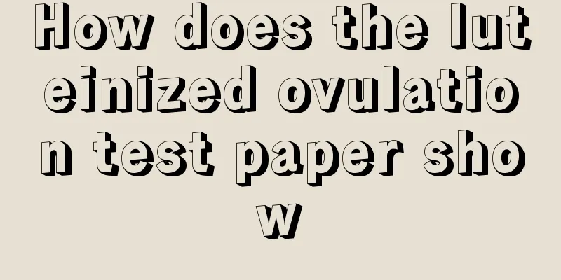 How does the luteinized ovulation test paper show