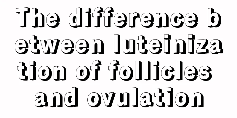 The difference between luteinization of follicles and ovulation