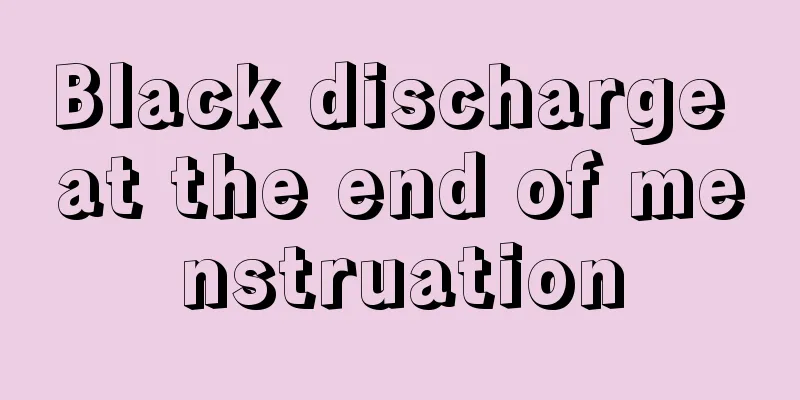 Black discharge at the end of menstruation