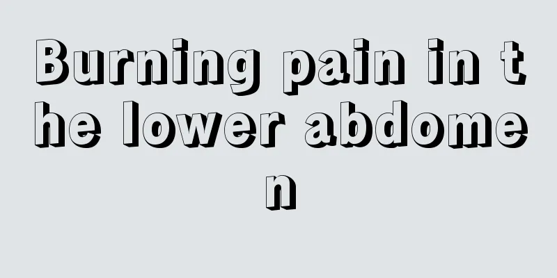 Burning pain in the lower abdomen