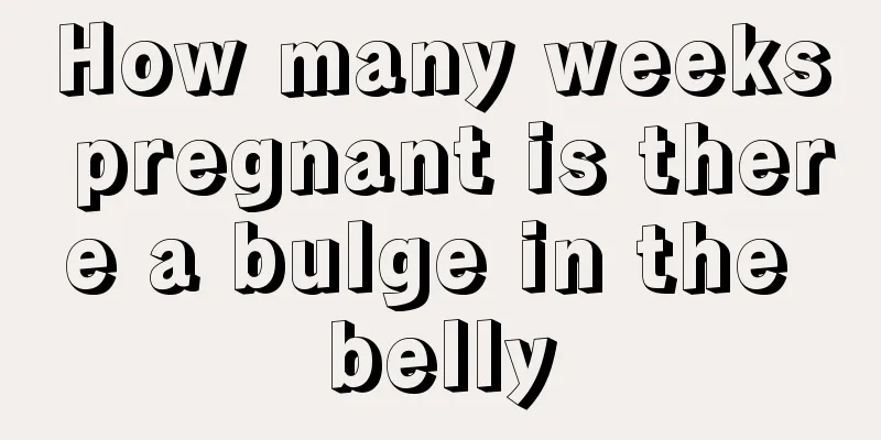 How many weeks pregnant is there a bulge in the belly