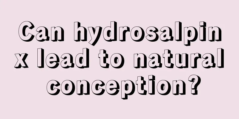 Can hydrosalpinx lead to natural conception?