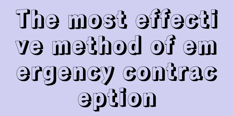 The most effective method of emergency contraception