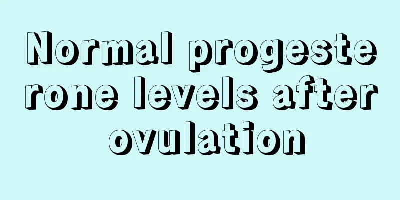 Normal progesterone levels after ovulation