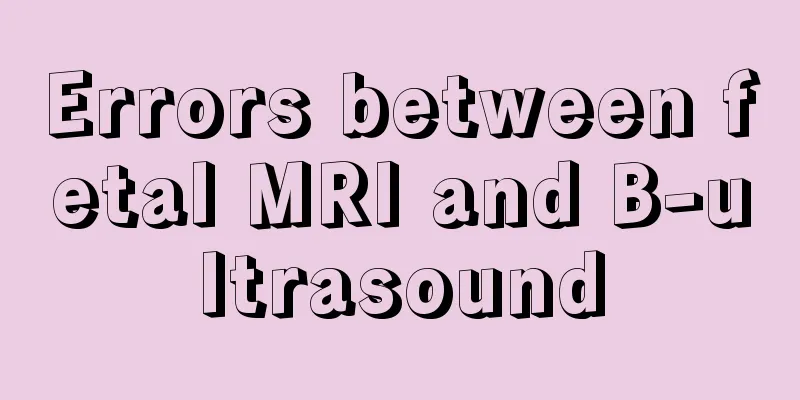 Errors between fetal MRI and B-ultrasound