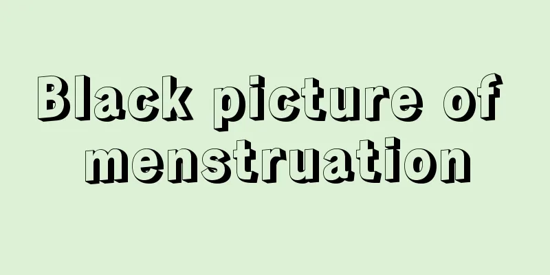 Black picture of menstruation