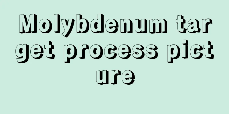 Molybdenum target process picture