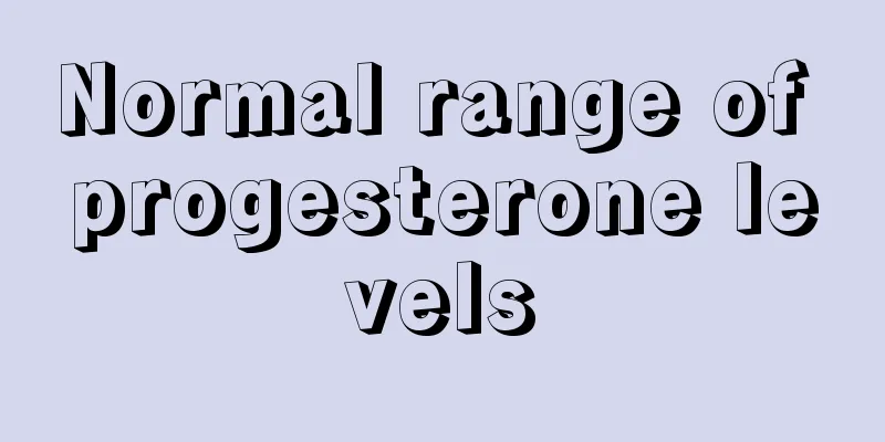 Normal range of progesterone levels