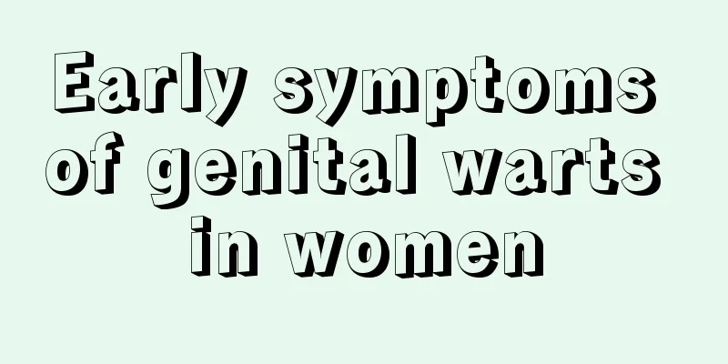 Early symptoms of genital warts in women