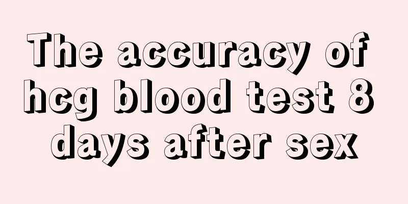 The accuracy of hcg blood test 8 days after sex