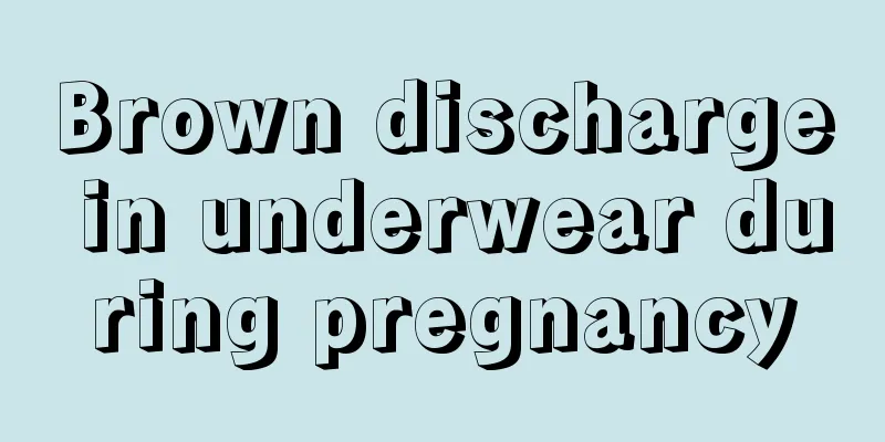 Brown discharge in underwear during pregnancy