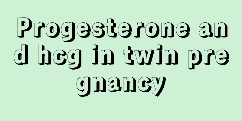 Progesterone and hcg in twin pregnancy