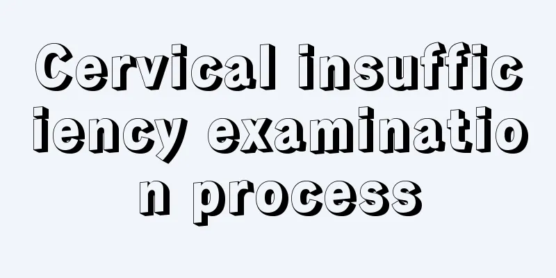 Cervical insufficiency examination process