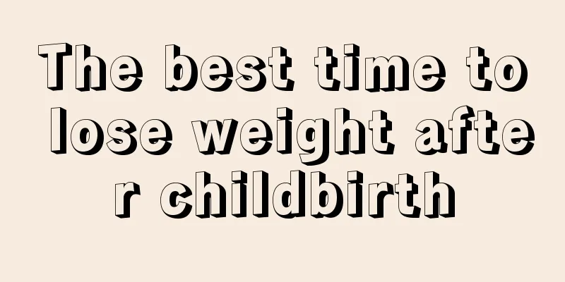 The best time to lose weight after childbirth