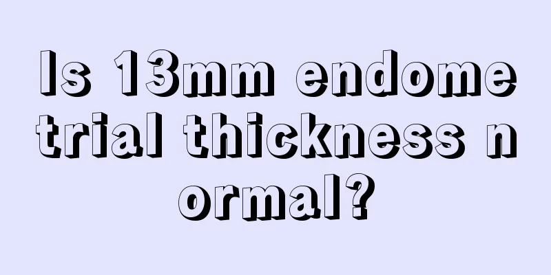 Is 13mm endometrial thickness normal?