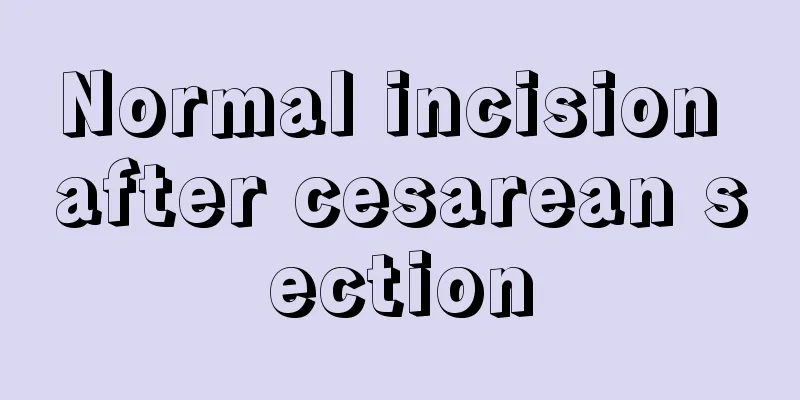 Normal incision after cesarean section