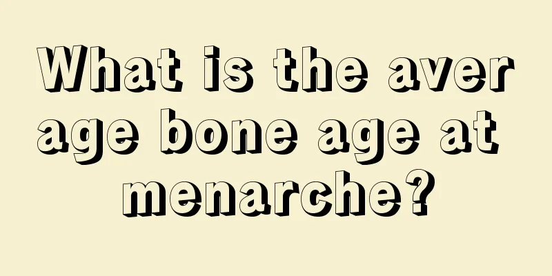 What is the average bone age at menarche?