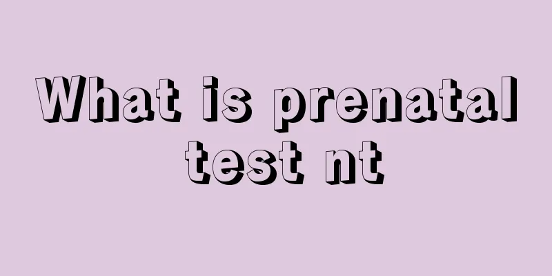 What is prenatal test nt