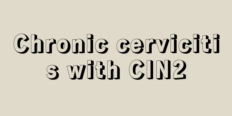 Chronic cervicitis with CIN2