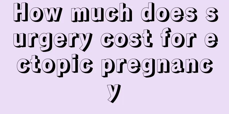 How much does surgery cost for ectopic pregnancy