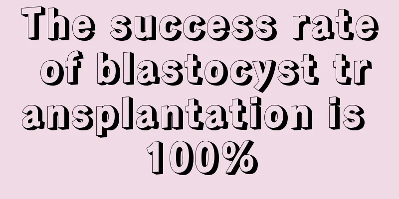 The success rate of blastocyst transplantation is 100%