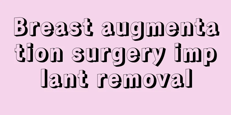 Breast augmentation surgery implant removal