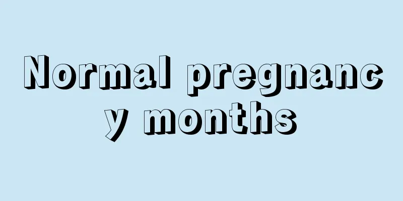 Normal pregnancy months