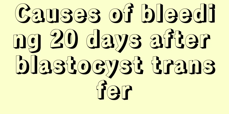 Causes of bleeding 20 days after blastocyst transfer